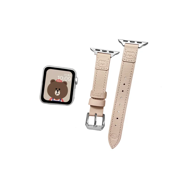 IWabcertoo Watch Band Apple Compatibility Genuine Leather Material-3