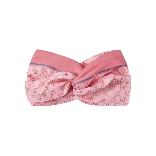 GUCCI Silk Hair Bands Women's Pink