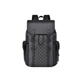 SURELAPTOP PVC Backpacks Backpack Large Size Unisex Black