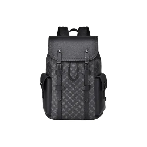 SURELAPTOP PVC Backpacks Backpack Large Size Unisex Black