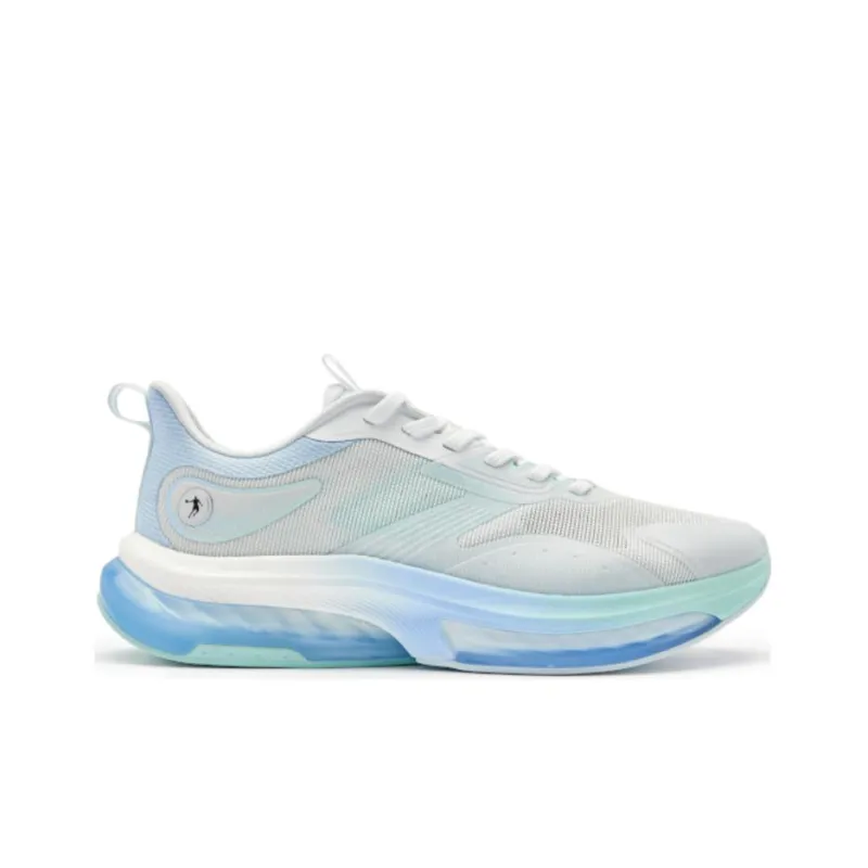 QIAODAN Anti Slip And Wear Resistant Breathable Low Top Casual Running Shoes Men's White Blue-1