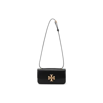 TORY BURCH Eleanor Leather Small Square Bag Shoulder Bag Crossbody Bag Small Size Women's Black