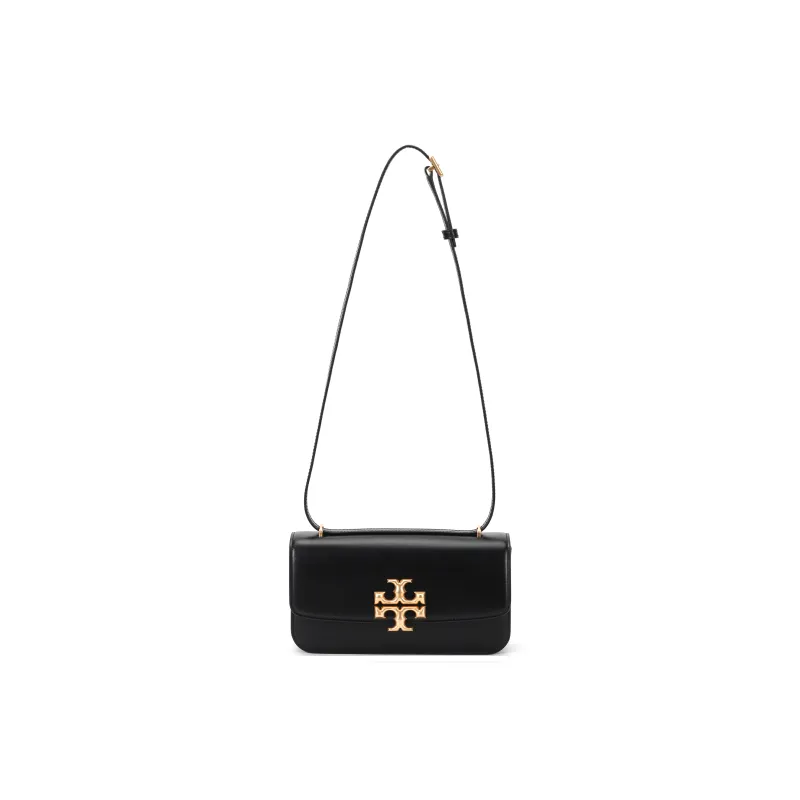 TORY BURCH Eleanor Leather Crossbody Bags Trumpets Women's Black-0