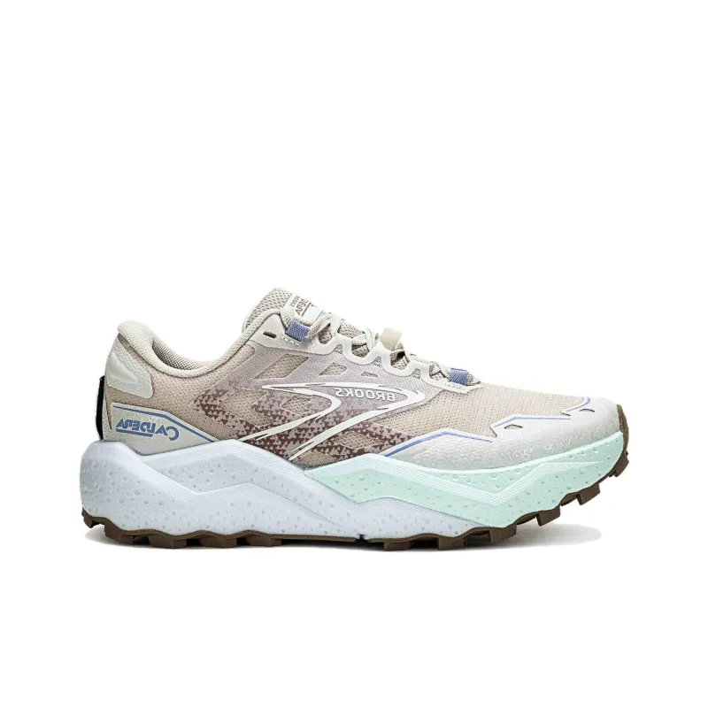 Brooks Cushioned Slip Resistant Abrasion Resistant Low Top Trail Running Running Shoes Women's Light Brown Gray-1