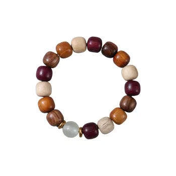ZUOYUJU Shiba Wood Wooden Bracelets Unisex