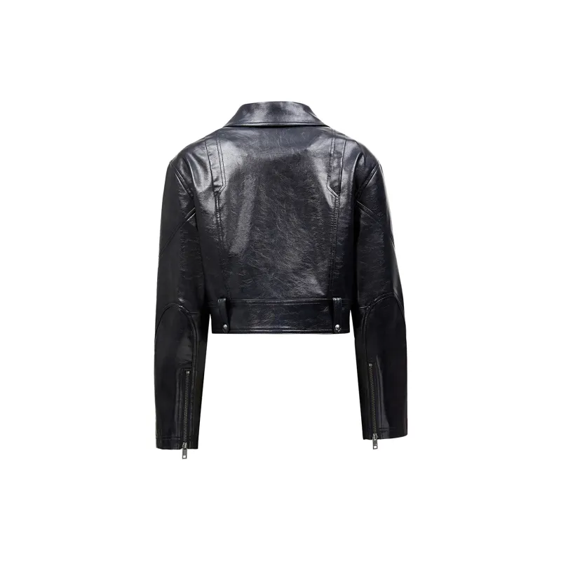 ONLY Leather Jackets Women's E40 Magic Blue-1