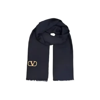 Valentino All Over Logo Patterned Foulard