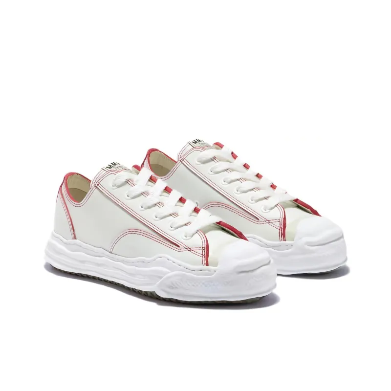 Maison MIHARA YASUHIRO Hank Og Sole Red Line Leather Low White-2