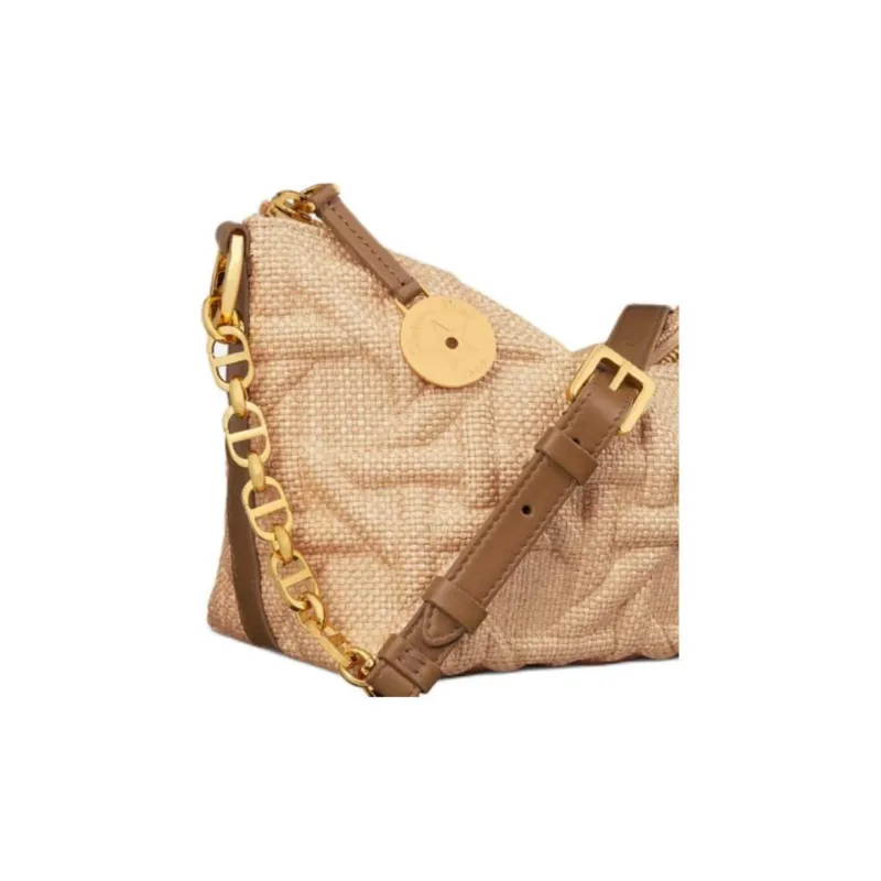 DIOR Technical Fabric Crescent Bag Handbag Women's Beige-5