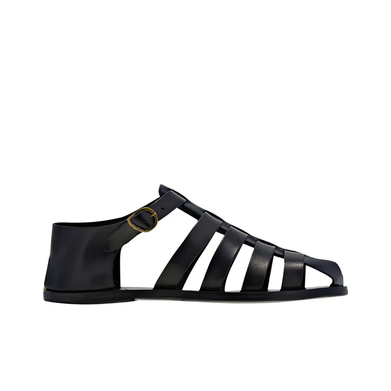 ANCIENT GREEK SANDALS Homer Stylish Sandals Men's Black-1