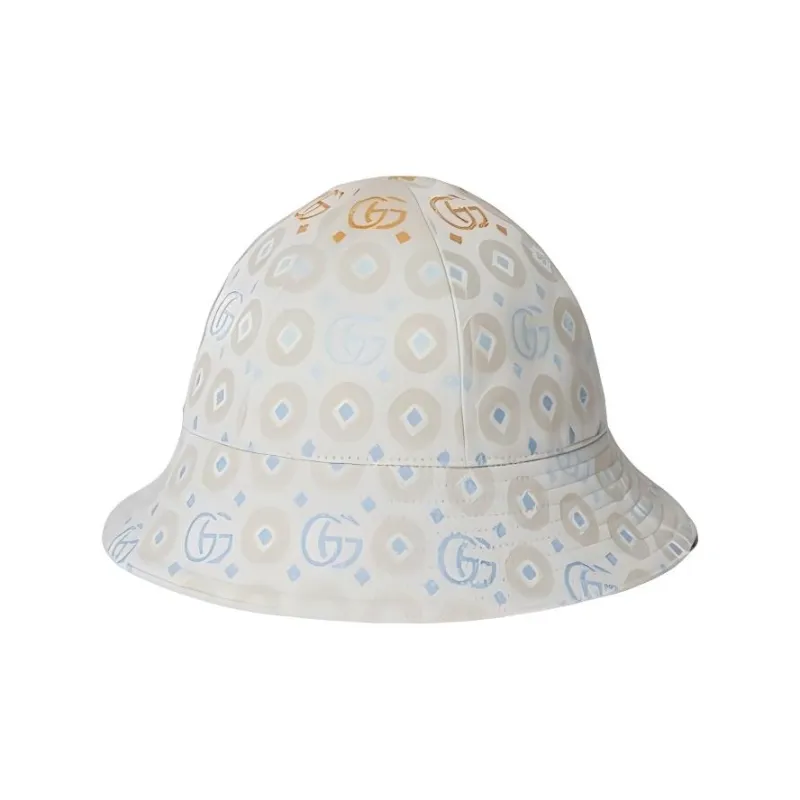 GUCCI Cotton Bucket Hats Kids' White-1