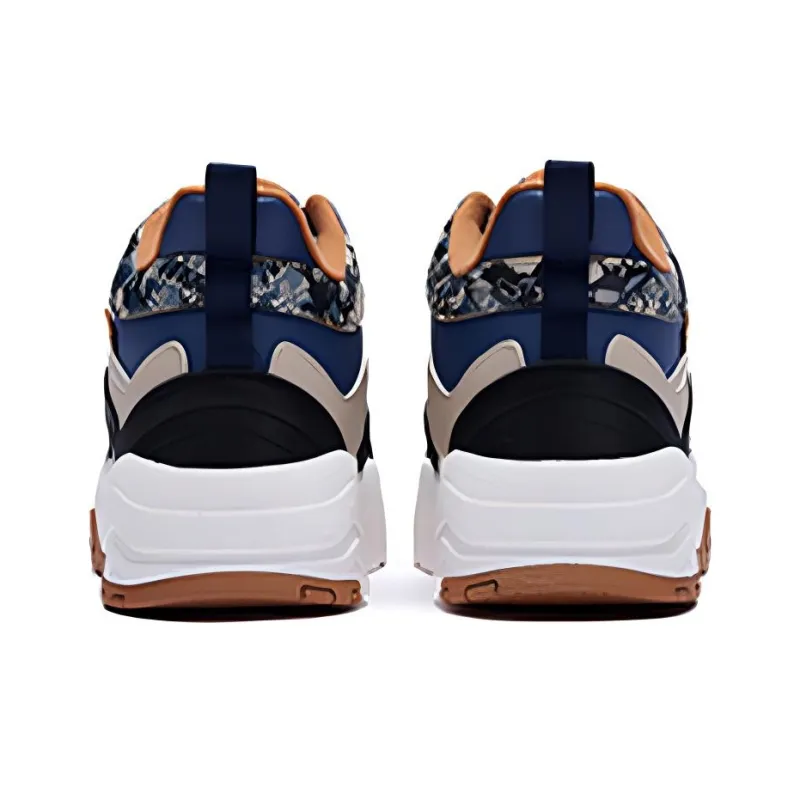 361° Thermal Abrasion Resistant Mid Top Skateboard Shoes Men's Black Brown-2