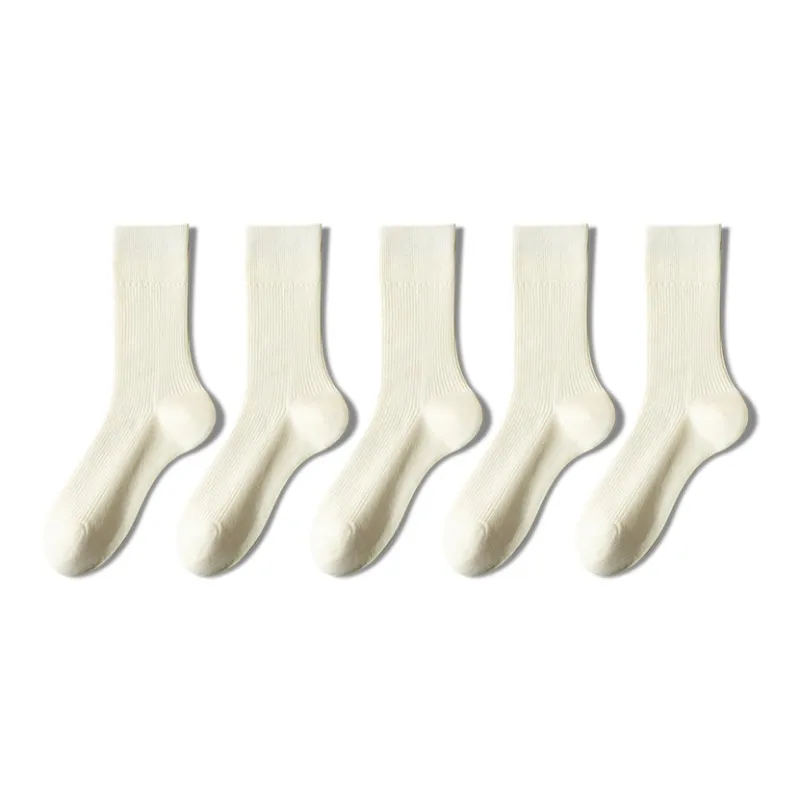 YINSHILIANGPIN Mid Calf Socks Women's 5 Pack-13