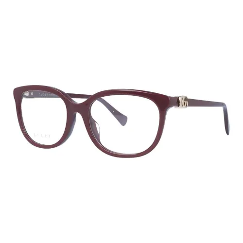 GUCCI Eyeglass Frames Women's Red Brown