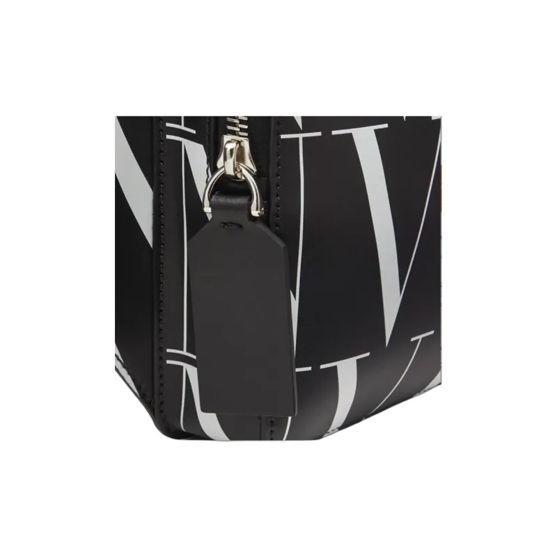 Valentino Leather Fanny Pack Men's Black-3