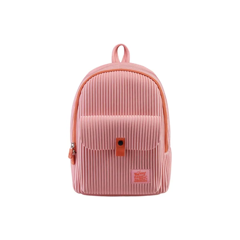 ONIMALS Memory Foam Backpack Regular Unisex Coffee/Khaki/Ange Pink-5