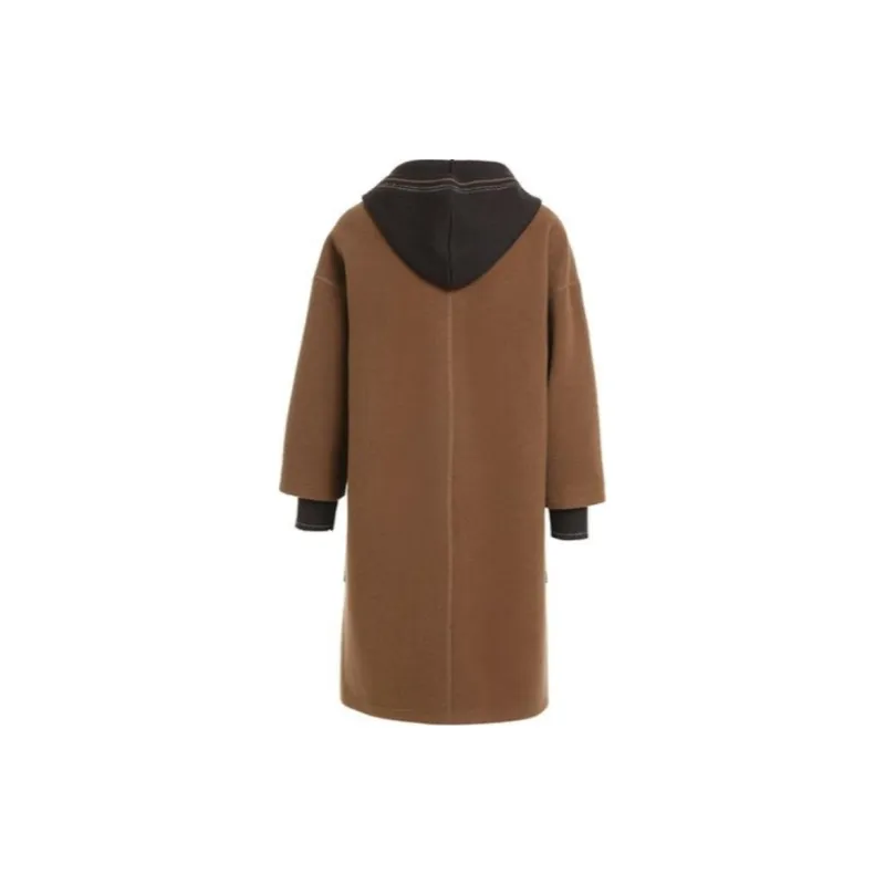 QIAOWANNI Coats Women's Gold Straw Color-1