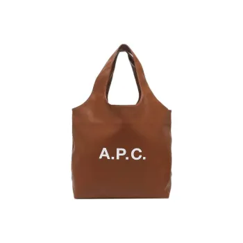 A.P.C Polyurethane Tote Bag, Shopping Bag, Shoulder Bag, Handbag Men's Brown