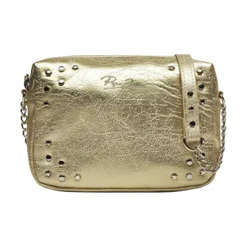 Pepe Jeans Faux Leather Crossbody Bag, Shoulder Bag Trumpets Women's Gold