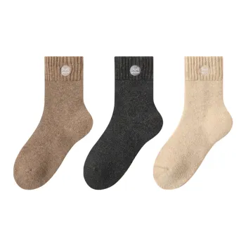 MIIOW Mid Calf Socks Unisex 3 Pack
