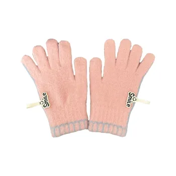 YUZHAOLIN Faux Mink Knit Gloves Unisex