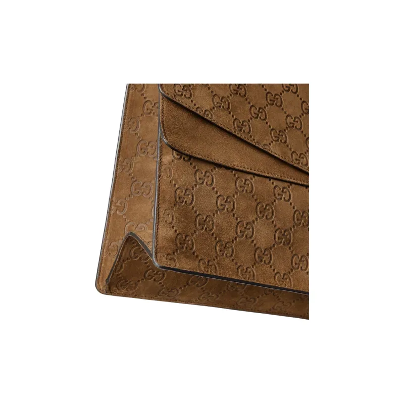 GUCCI Dionysus Suede Crossbody Bag, Shoulder Bag Tubas Women's Light Brown-6