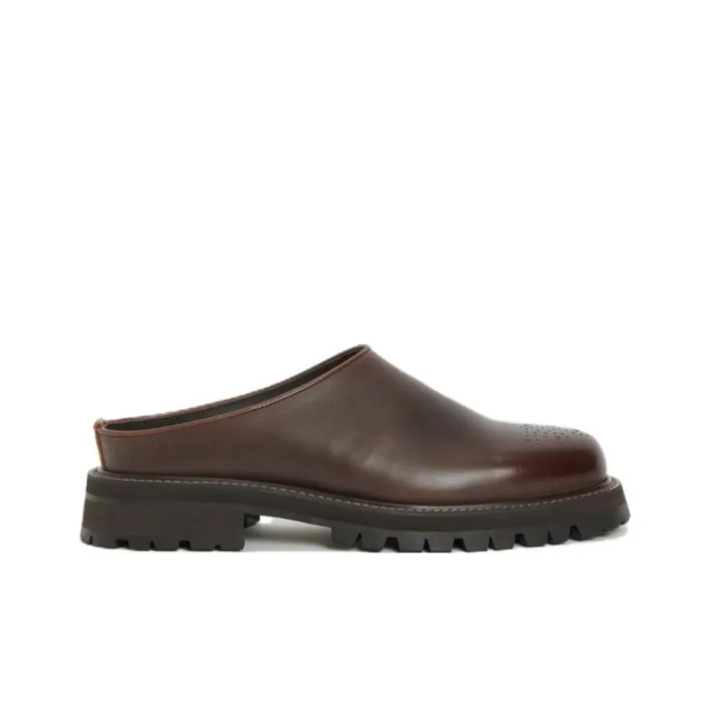 Hender Scheme Commando Wrap-toe Slippers Men's Brown-4