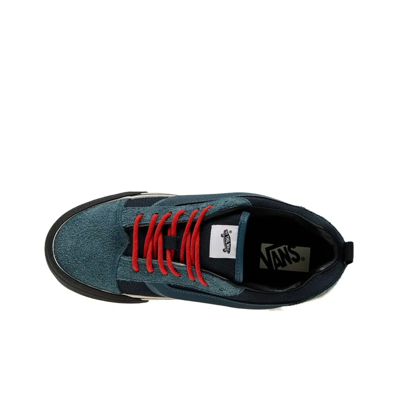 Vans Knu Skool Anti Slip Wear Resistant Low Top Skateboard Shoes Men's Dark Blue-3