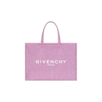 GIVENCHY Cotton Tote Bag Shopping Bag Handbag Shoulder Bag Medium Size Women's Orchid Purple