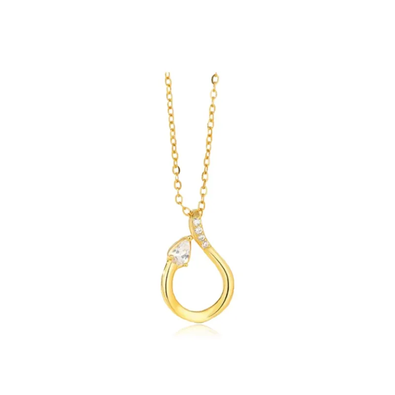 Chongqing Gold Store S925 Silver Necklaces Women's-0