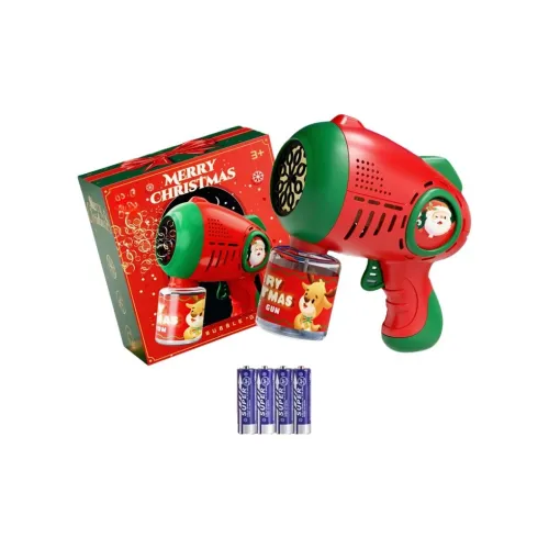 TEMI Christmas Handheld Cartoon Foam Gun Fully Automatic Bubble Machines