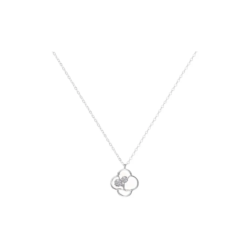 Lockstarfy Mother Of Pearl 999 Fine Silver Necklaces Women's-0