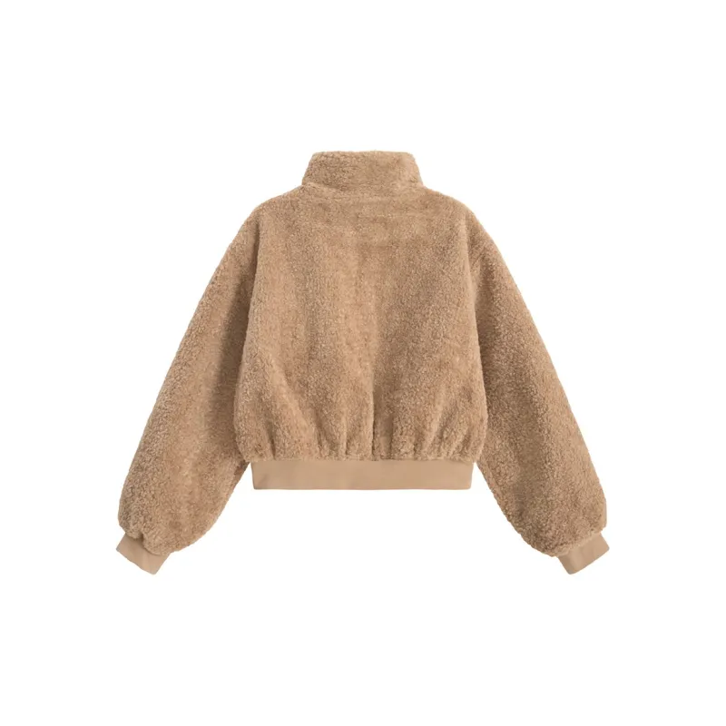 UNIFREE Cropped Coats Women's Khaki-1