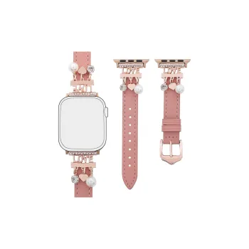 MSSM Watch Band Apple Compatibility 45mm Genuine Leather Material