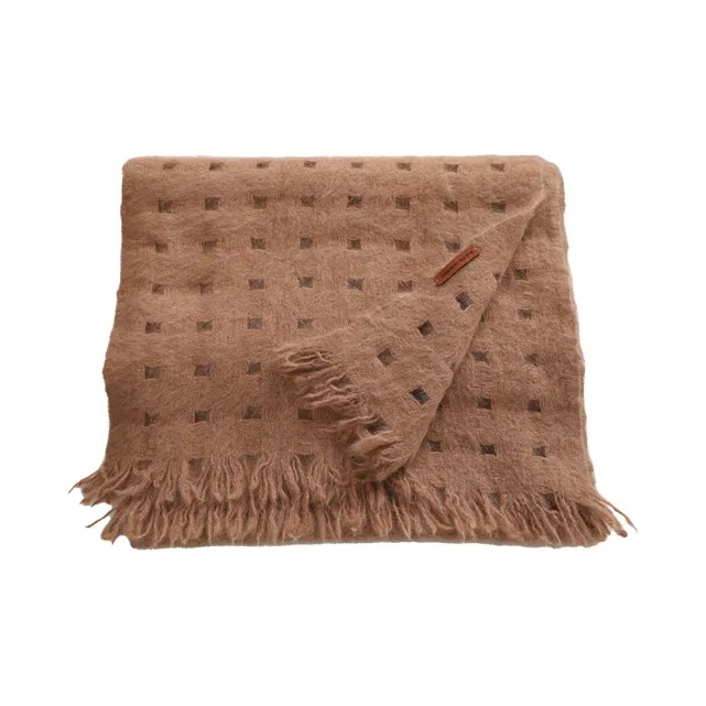 Lagur Fox Fur Cashmere Knit Scarves Women's-3