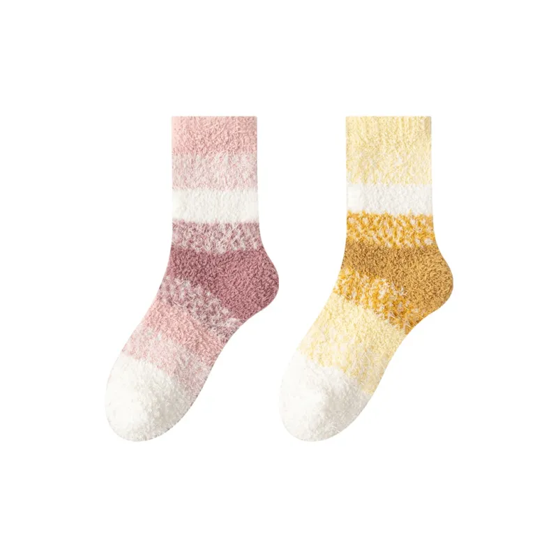 MIIOW Mid Calf Socks Women's 2 Pack-4