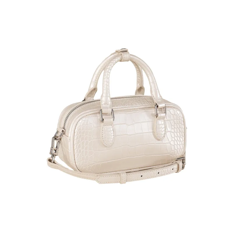 TOUTOU PU Crossbody Bag Regular Women's Cream White-4