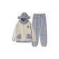 Beige White Blue