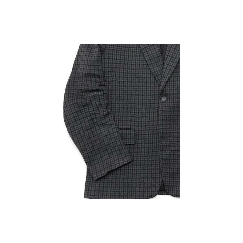 Balenciaga Checkered Tailored Knit Jacket-4