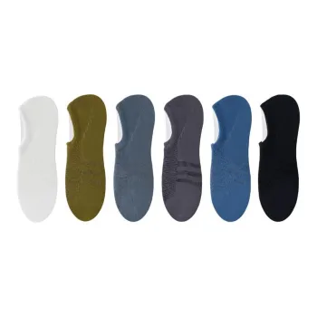 Thirteen day Season No Show Socks Men's 6 Pack
