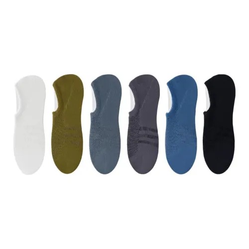 Thirteen day Season No Show Socks Men's 6 Pack