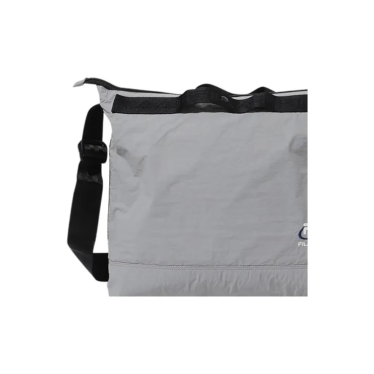 FILA Nylon Shoulder Bag Crossbody Bag Large Size Unisex Gray-2