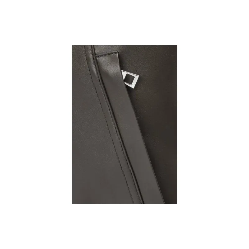 LOEWE Flamenco Shiny Soft Calfskin Backpack Regular Men's Dark Gray-3