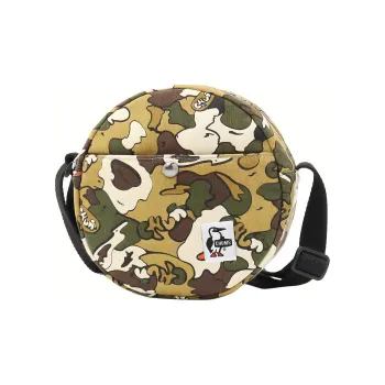 CHUMS Cotton Shoulder Bag, Crossbody Bag Regular Unisex Plane Tree Camouflage Pattern