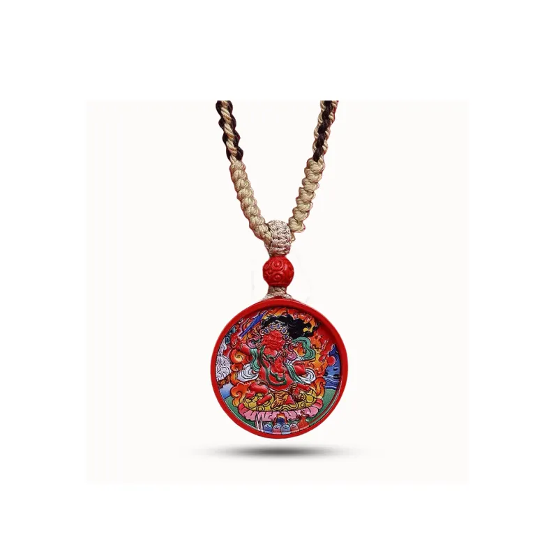 Sima Is Ethereal Reconstructed Cinnabar Pendants Unisex-32