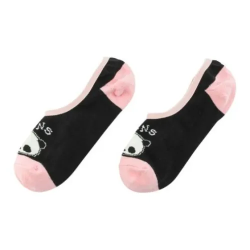 Vans SOCKS-SS No-Show Socks Women's 2 Pack Black Pink