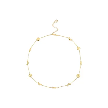 ALFIR 925 Sterling Silver Gold Plated Necklaces Unisex