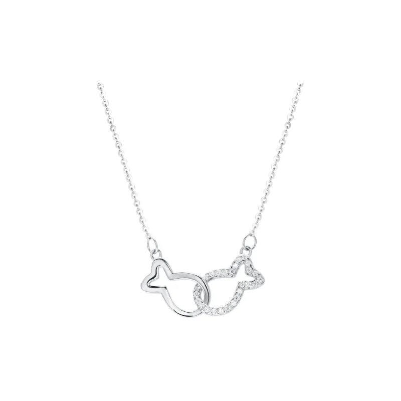 CHIEMOT S925 Silver Collarbone Chain Women's-3