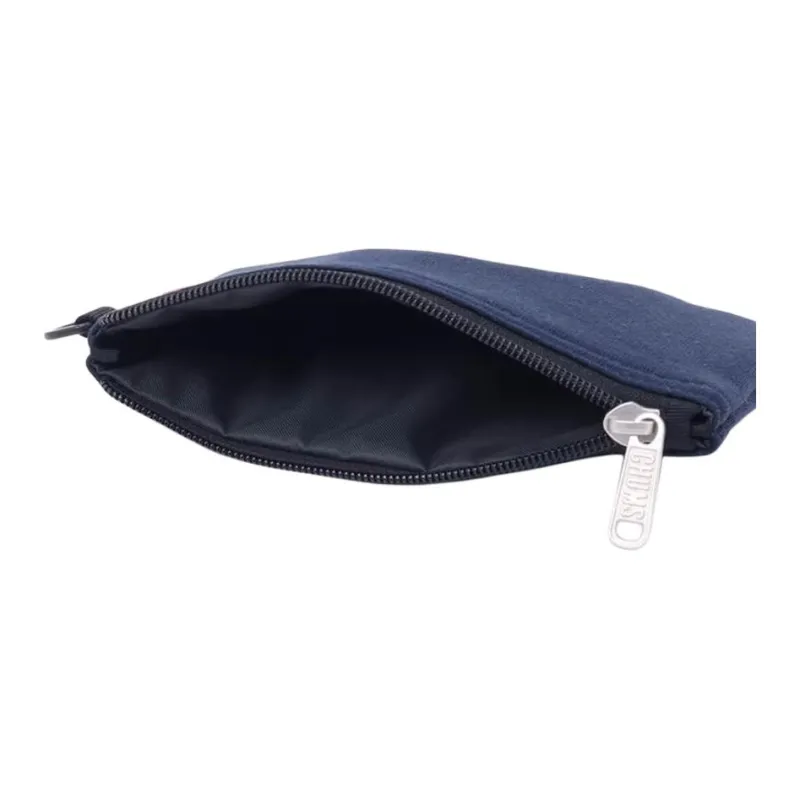 CHUMS Cotton Document Wallet Card Holder Coin Purse Regular Unisex Marine Blue & Beige-6