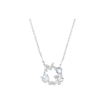 YINGNIXINDONG 925 Sterling Silver Necklaces Women's